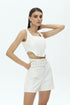 Snowdrop belt detailed short